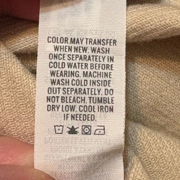 Aerie Beige Ribbed Pullover Quarter Zip size Small (oversized) - Picture 6 of 15